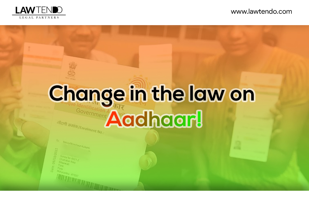 Legal Change in the Law on Aadhar with Mobile and Bank Account