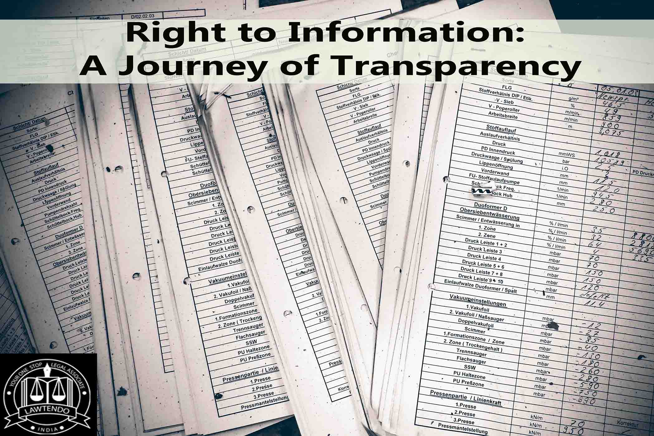 Right to Information: A Journey of Transparency