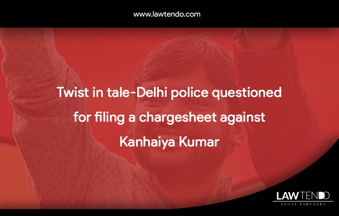 Twist in tale-Delhi police questioned for filing a chargesheet against Kanhaiya Kumar